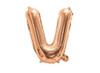 ROSE GOLD LETTER V FOIL 35cm E4801