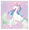 E5569 MERMICORN NAPKINS - PK20