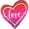 G25074RH 35 INCH OPAL OMBRE LOVE JUMBO FOIL BALLOON. INC HELIUM & RIBBON CHOICE OF DESIGN