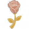 G35928GH 60 INCH FRESH PICK ROSE GOLD ROSE FOIL BALLOON. INC HELIUM & RIBBON