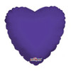 209210 PURPLE HEART 45CM/18 INCH FOIL BALLOON. INC HELIUM & RIBBON