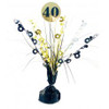 207377 40 BLACK & GOLD CENTREPIECE