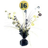 207373 16TH BLACK & GOLD CENTREPIECE