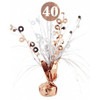 207365 40TH ROSE GOLD & WHITE CENTREPIECE