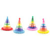 POMPOM HATS HAPPY BIRTHDAY ASSORTED STRIPES