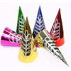 CONE HAT 250MM FOIL & GLITTER MIXED COLOURS BAG 50