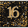 SPARKLING FIZZ BLACK GOLD 16 NAPKINS PACK 16