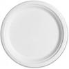 ECO SUGARCANE LUNCH PLATES 180MM WHITE