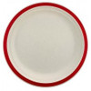 ECO SUGARCANE LUNCH PLATES 230MM RED PACK 10