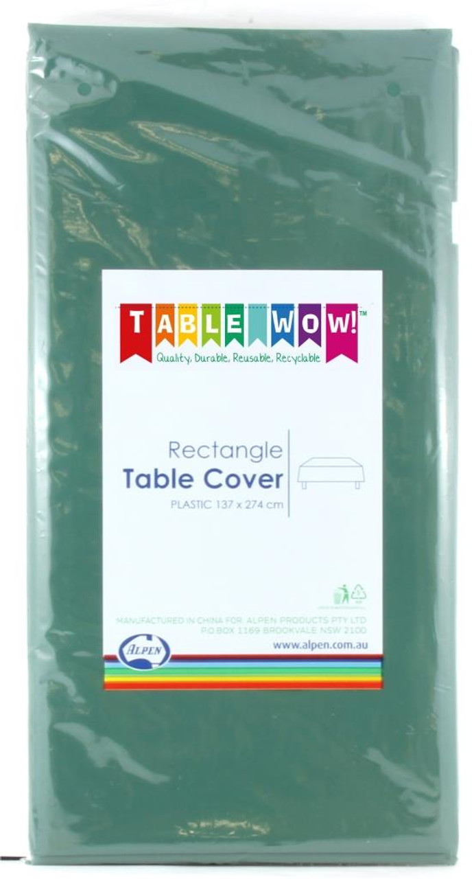 388155 HUNTER GREEN RECTANGLE T'COVER 137x274cm