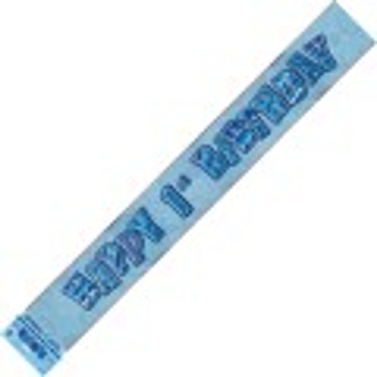 90234 GLITZ BLUE FOIL BANNER 1st BIRTHDAY