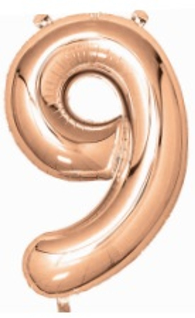 E4779 GIANT NUMERAL FOIL 86cm ROSE GOLD 9