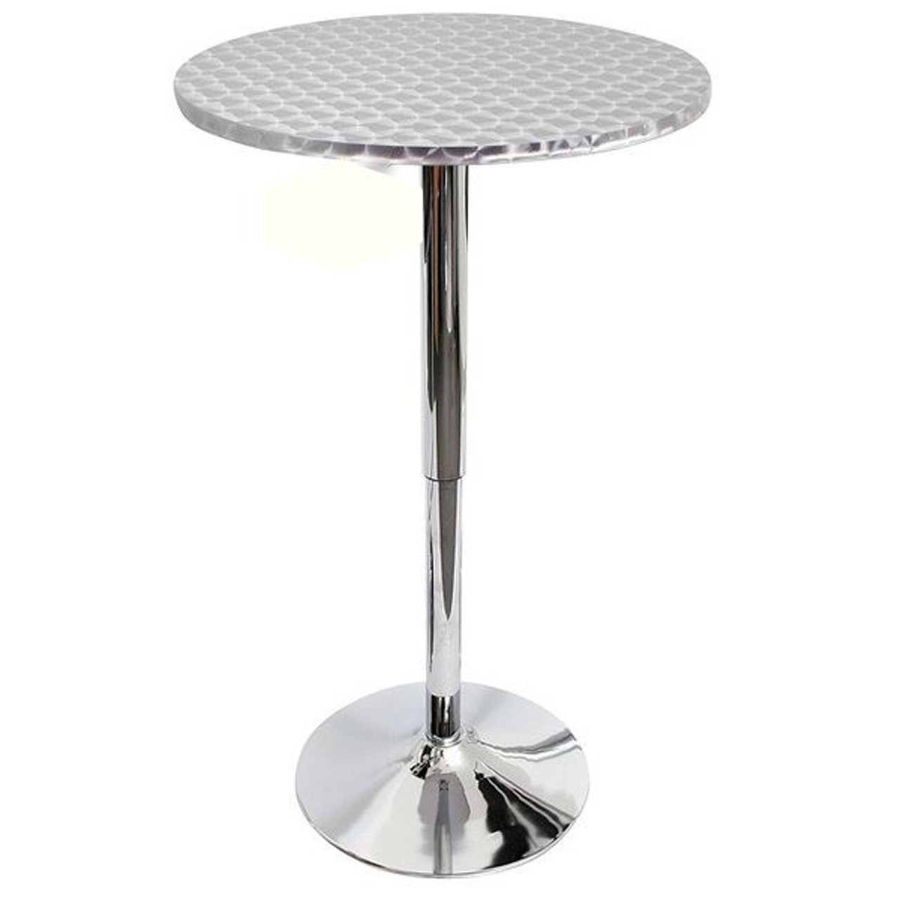 Bar Table Chrome Bar Table - 1.1m tall
cover to hire with combo