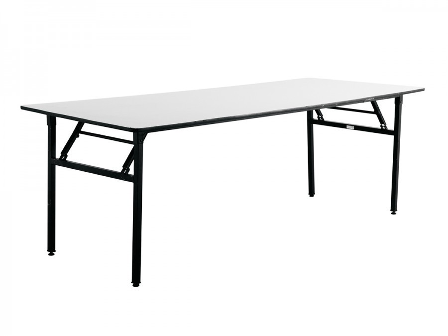 Table Banquet White Trestle Table 2.4m - seats 10 people
