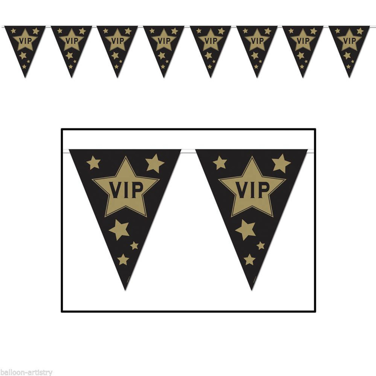 BE57513 HOLLYWOOD VIP BUNTING 12ft