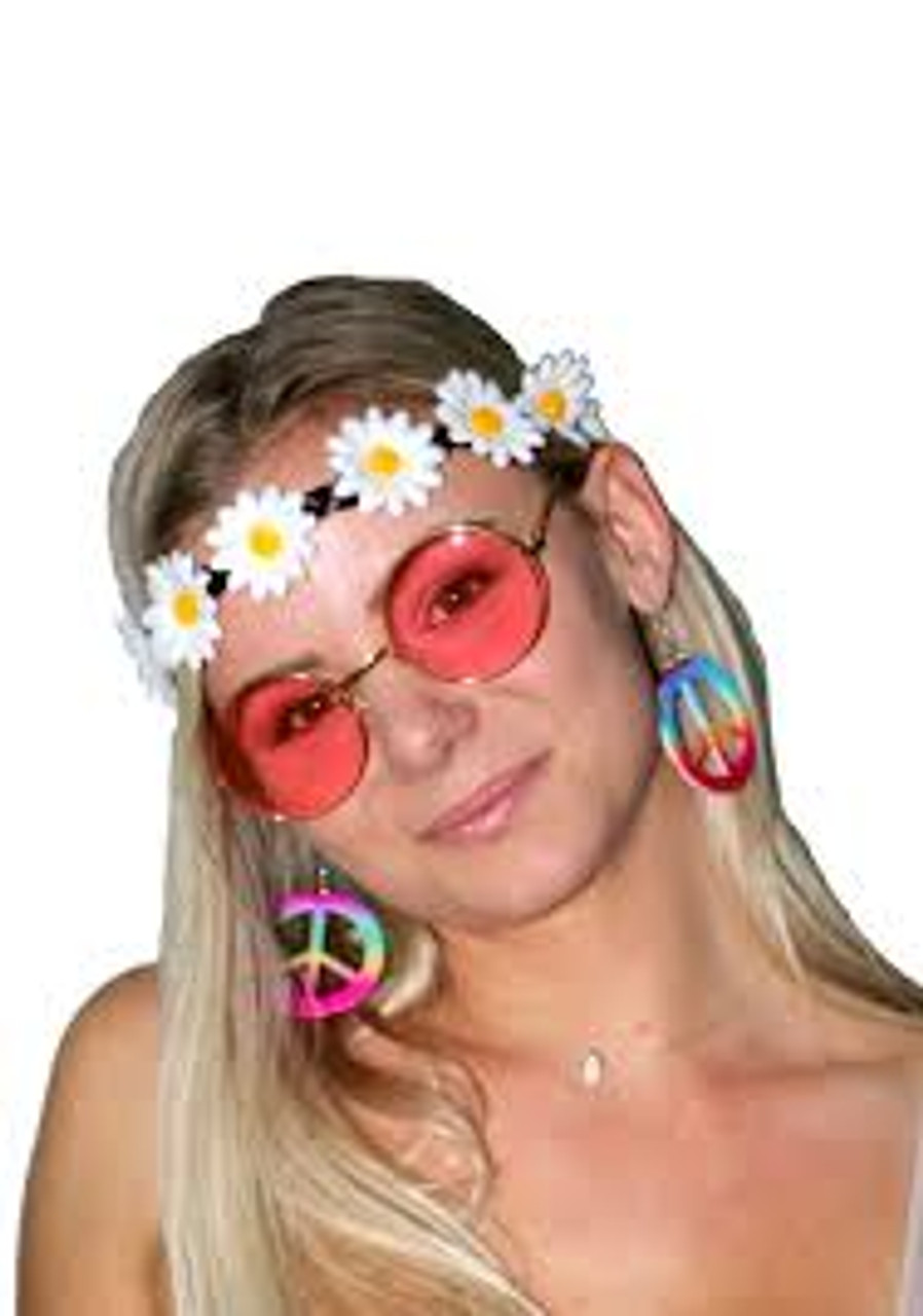 CA50318 INSTANT KIT HIPPIE (headband, glasses and earrings)