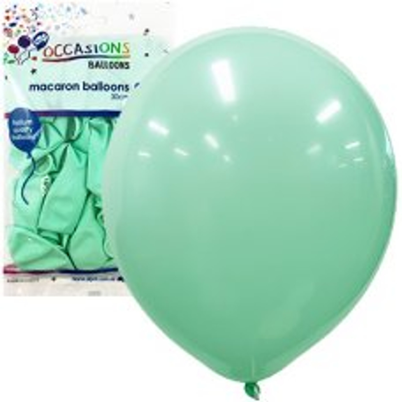 203194 MACARON LIGHT GREEN 30CM LATEX BALLOONS PACK 25