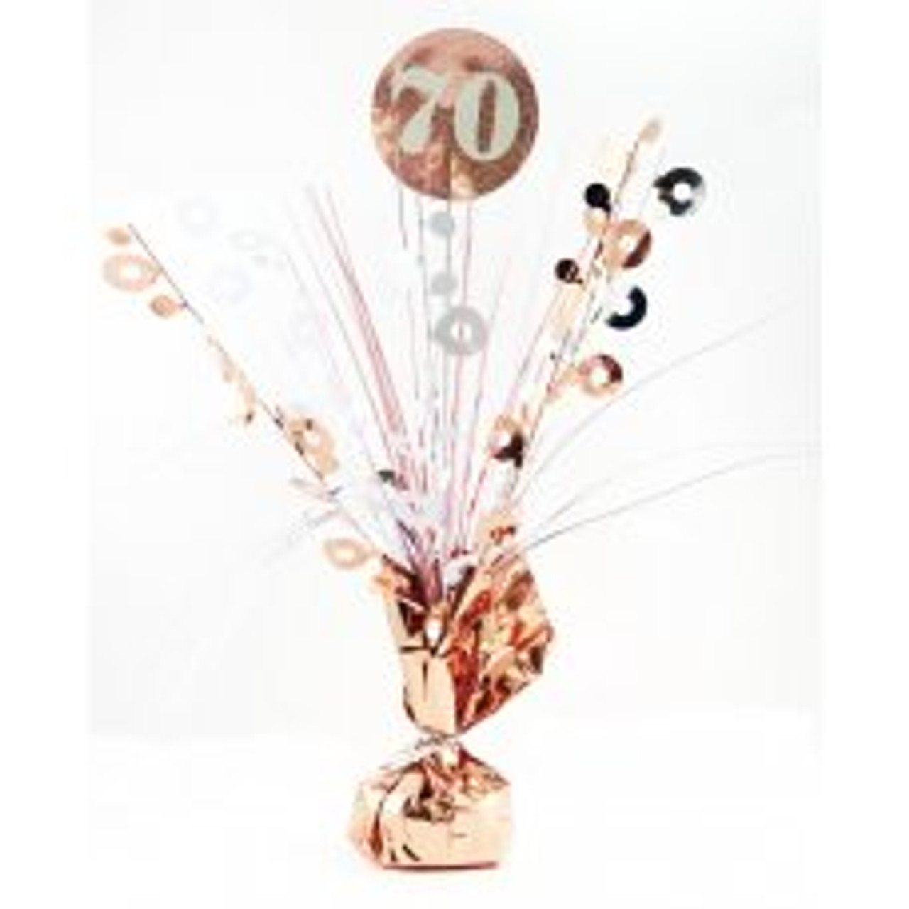 207368 70TH ROSE GOLD & WHITE CENTREPIECE