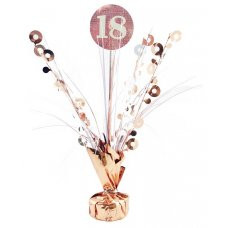 TABLE DECORATION 207362 18TH ROSE GOLD & WHITE CENTREPIECE