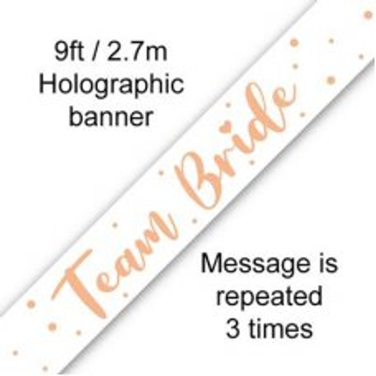 TEAM BRIDE BANNER 2.7M