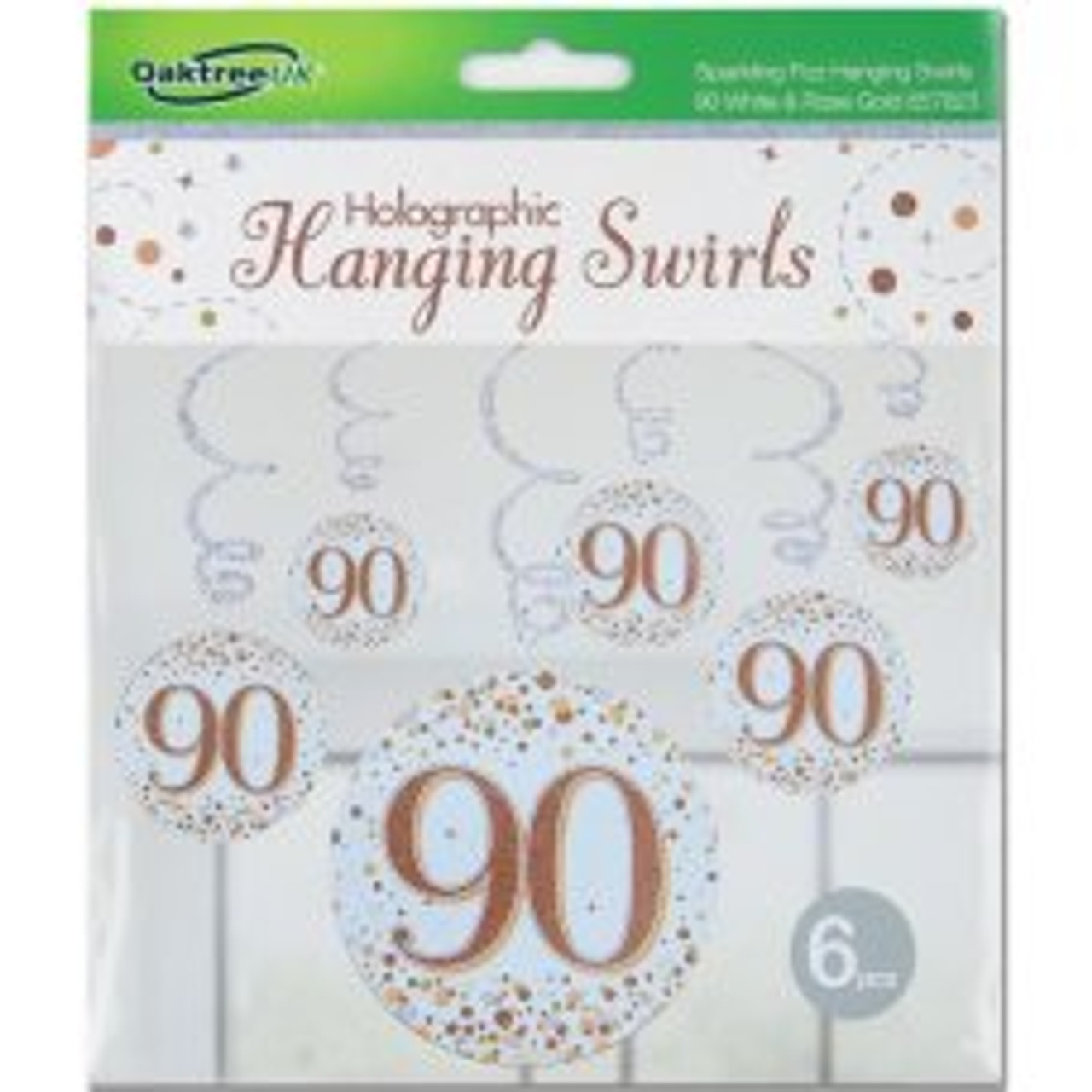 HANGING SWIRL SPARKLING 90 ROSE GOLD