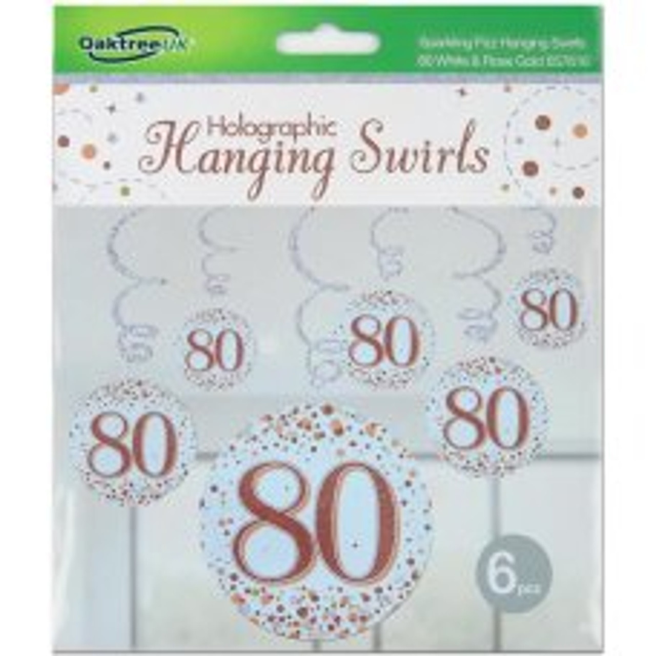 HANGING SWIRL SPARKLING 80 ROSE GOLD