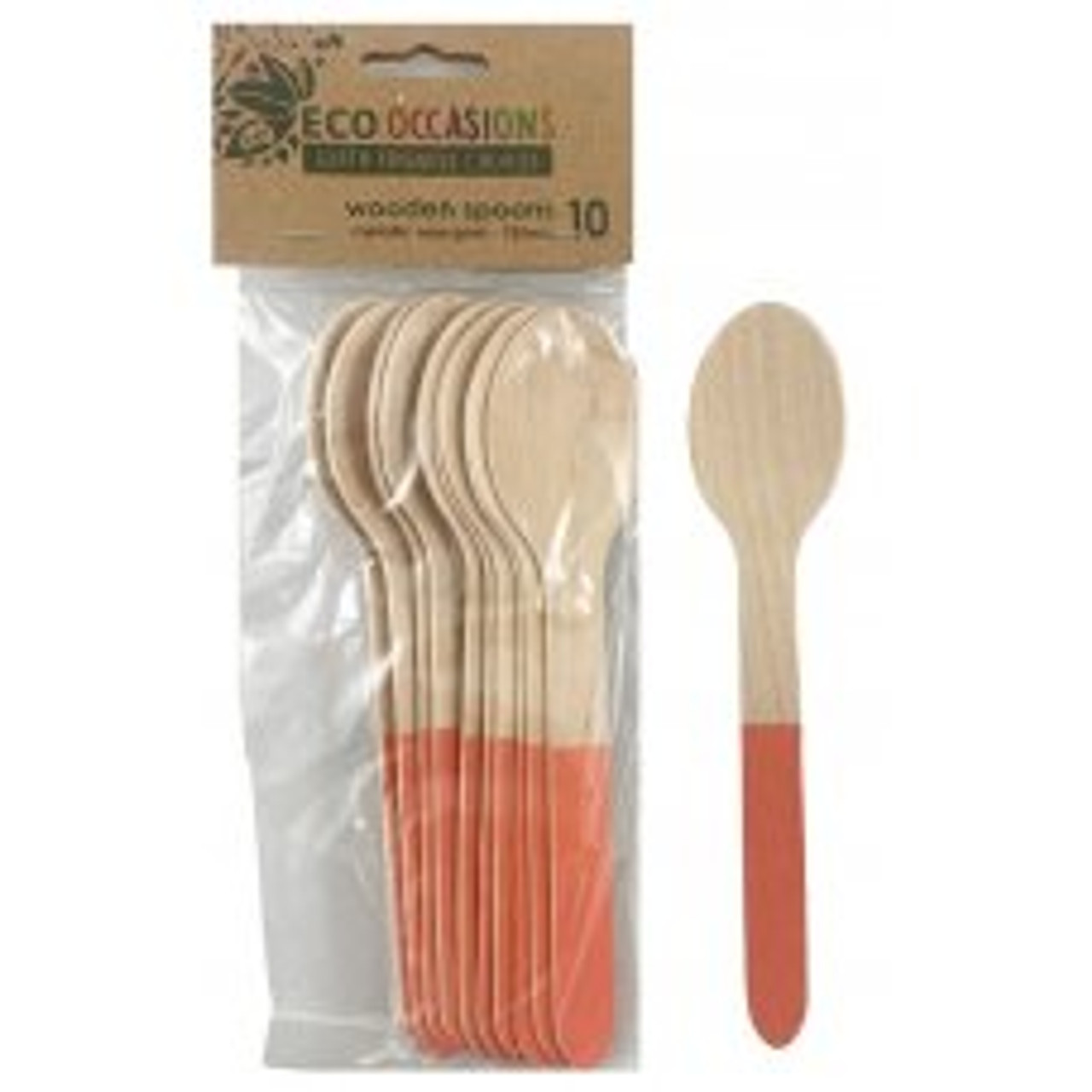 ECO WOODEN CUTLERY ROSE GOLD SPOONS P10