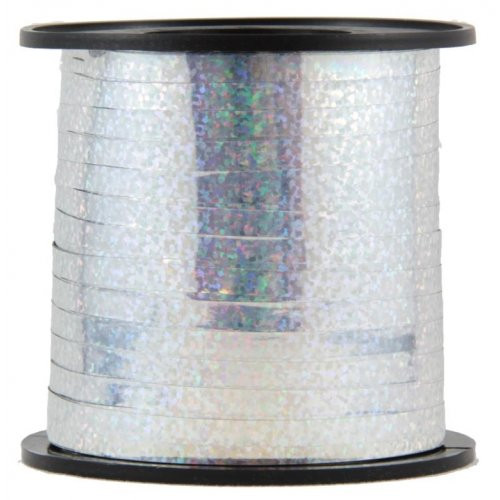 HOLOGRAPHIC SILVER CURLING RIBBON 225m Code 205241