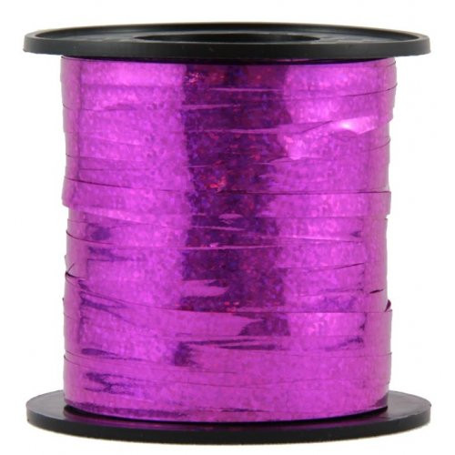 HOLOGRAPHIC FUCHSIA CURLING RIBBON 225m Code 205244