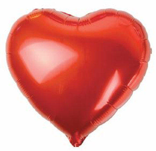 E4155 HEART RED FOIL 45cm