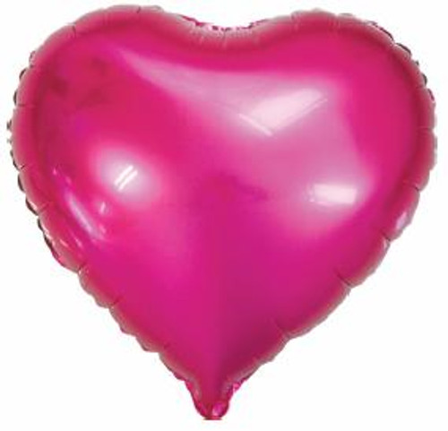 E4157 HEART PINK FOIL 45cm