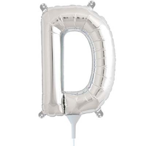 E2791 SILVER LETTER D FOIL 35cm