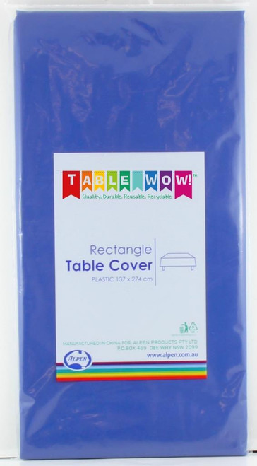 388140 ROYAL BLUE RECTANGLE T'COVER 137x274cm