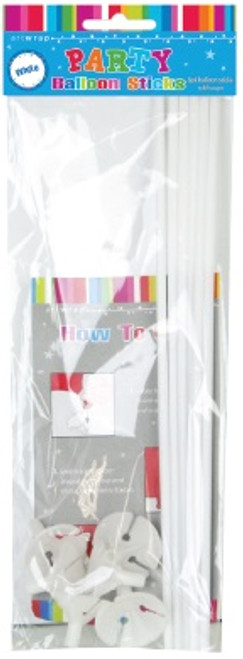 E76601 BALLOON CUPS & STICKS PACK 6