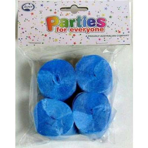 510056 SKY BLUE STREAMER 35mm x 13m - PACK 4 ( SOLD 6 PACKS )