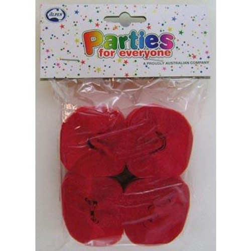 510081 SCARLET (RED)STREAMER 35mm x 13m - PACK 4 ( SOLD 6 PACKS )