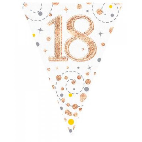 SPARKLING FIZZ�� BLACK 18TH BIRTHDAY FLAG BANNER