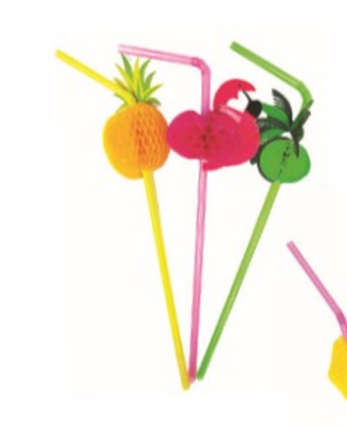 E5679 TROPICAL STRAWS PK20