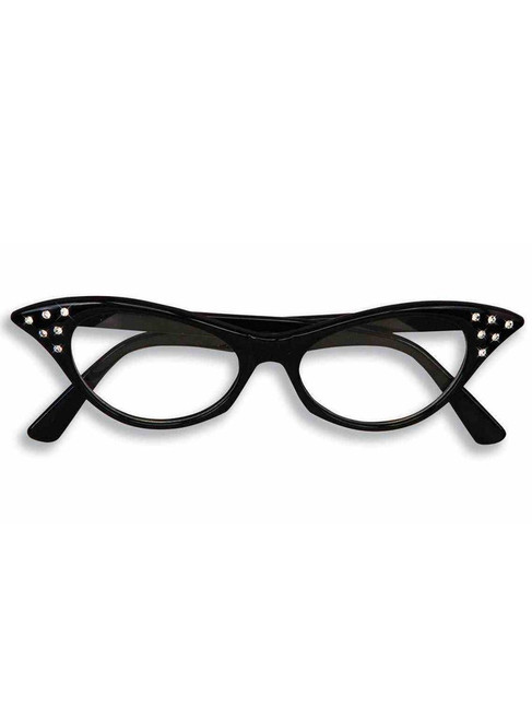 AM840072 GLASSES 50s FEMALE BLACK CAT EYE