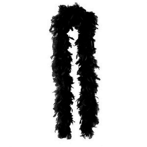 DELUXE BLACK FEATHER BOA