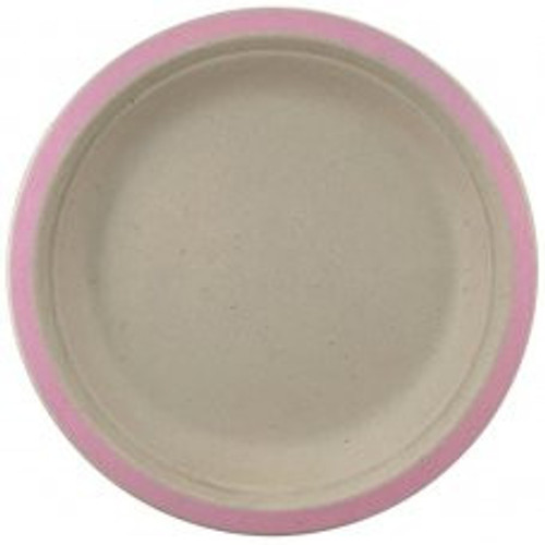 ECO SUGARCANE LUNCH PLATES 230MM LIGHT PINK PACK 10