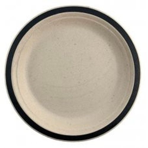 ECO SUGARCANE LUNCH PLATES 230MM BLACK PACK 10