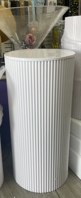 Cake Display Stand -White Plinth Ripple different sizes and packages avail