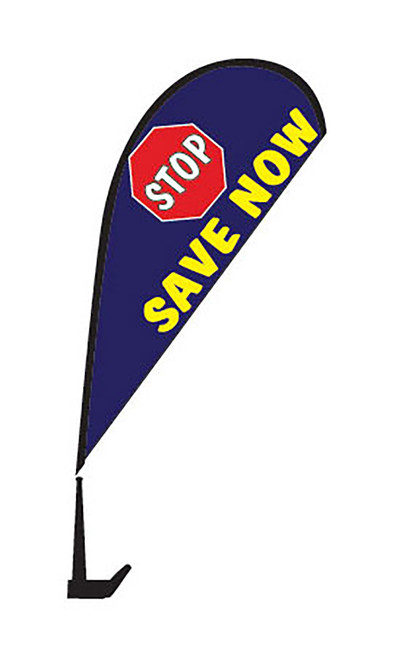 Clip On Paddle Flag Kit - "Stop Save Now"zoom