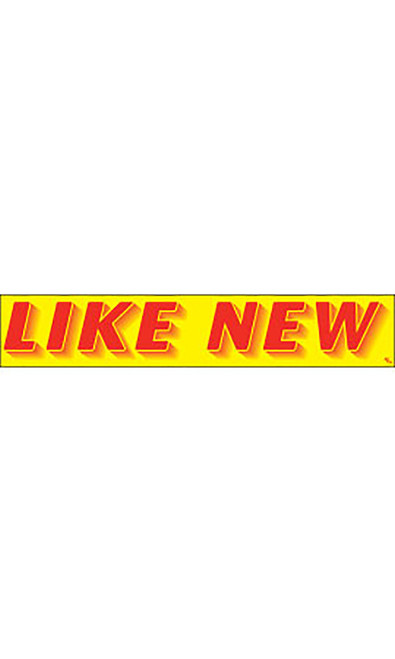 Rectangular Slogan Windshield Sticker - "Like New"zoom