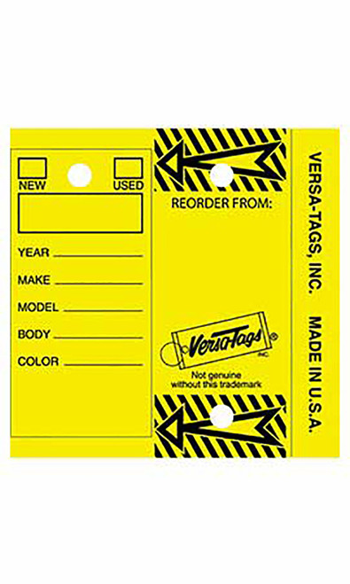 Yellow Laminated Key Tagszoom
