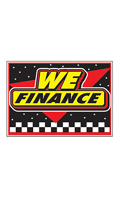 Curb Display Sign - "We Finance"zoom