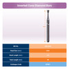 Dental Bur - Diamond Inverted Cone 805 - Med Grit - 19mm FG (standard length) - 5 pack Dental Bur - Diamond Inverted Cone 805 - Med Grit - 19mm FG (standard length) - 5 pack