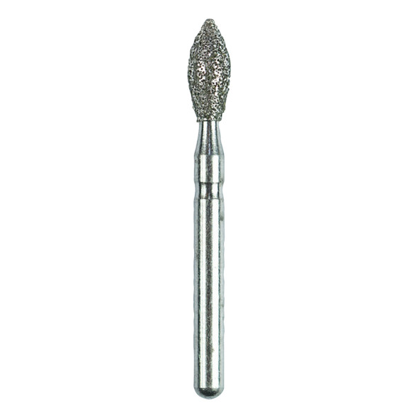 Dental Bur - Diamond Football - Med Grit - 19mm FG (standard length) - 5 pack