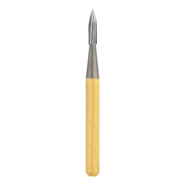 Dental Bur - Fluted 12 / Flame 7903 - 19 mm FG (standard length) - 5 pack